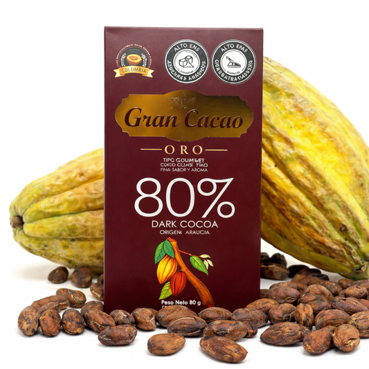 Chocolatina Semi-Amarga al 80% | 80 grs